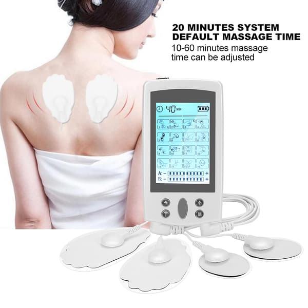 Multifunktionel TENS Fysioterapi Maskine Muskelstimulator Smertelindrende Pulsmassager