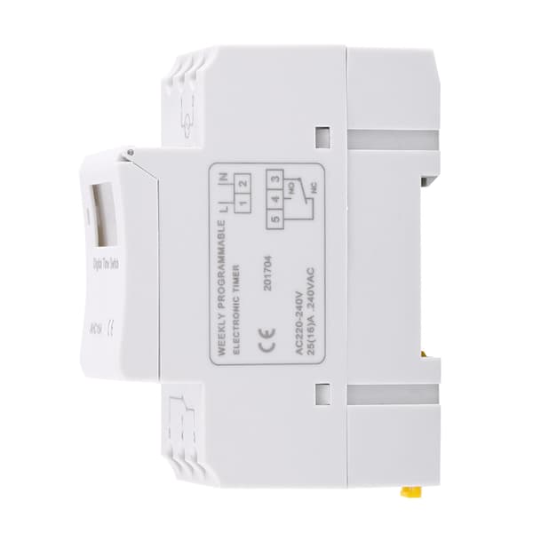 LCD-display Veckovis programmerbart elektroniskt relätid 16 PÅ och AV-timer (AC220V)