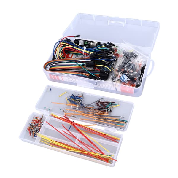 830 Tie Points Breadboard Kit med Strømmodul, Jumperledninger, DIY Elektronikkomponenter