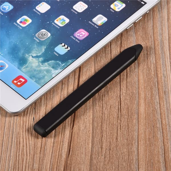 Universal Erstatning Flad Kapacitiv Touch Screen Stylus Pen til iPhone/Blackberry Sort