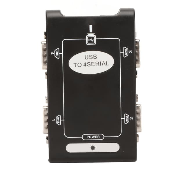 USB til seriel adapter 4 RS232-porte COM-reservefunktion DB9 kompakt USB til RS232-adapter til Windows 10 8 7