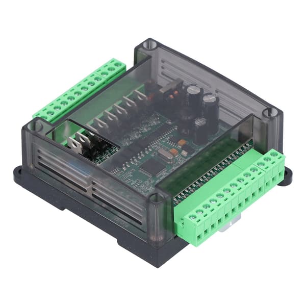 PLC-controller 2N20MT-modul med skal til industriel automatiseringskort