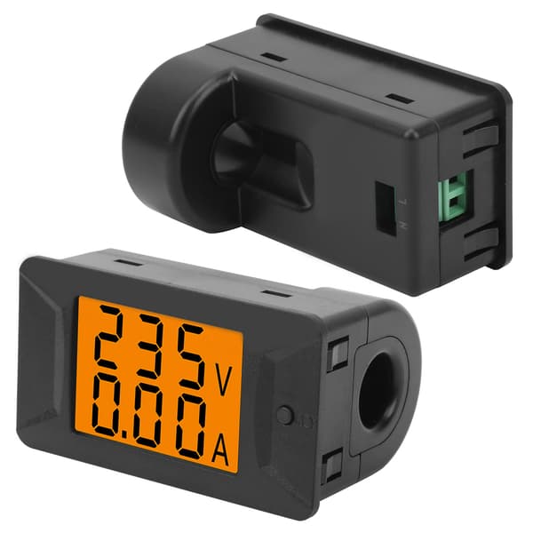 AC 40-400V 100A Dobbelt Digital Volt Amp Panelmåler, Amperemeter & Voltmeter, 110-220V, LED Display
