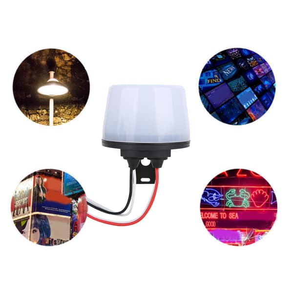 Fotocellesensor Gadelampe Controller Skumring til Daggry IP65 Vejrbestandig 220V 16A Justerbar