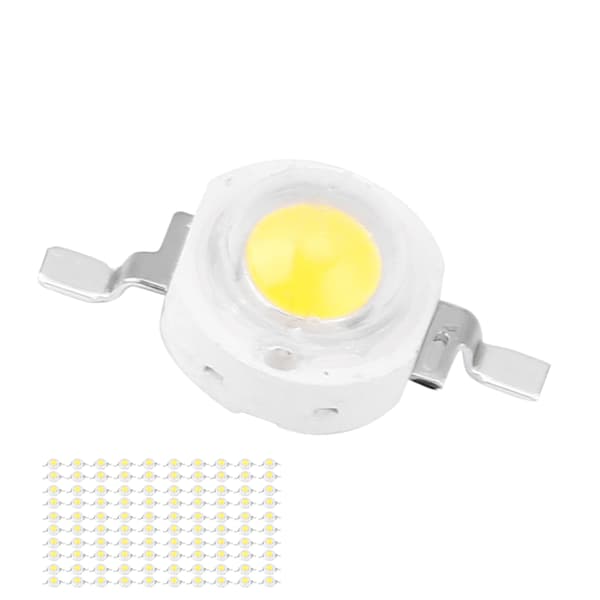 3W High Power LED-perler Lysdiodechips SMD til DIY-belysningsarmaturer Hvid