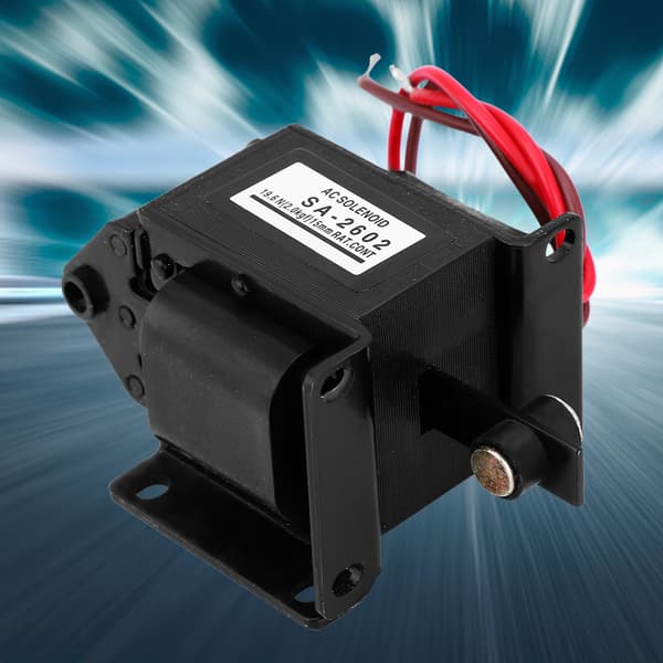 SA-2602 AC Push Pull Elektromagnet Dragande Solenoid Elektromagnet 220VAC 19.6N 15mm Slaglängd