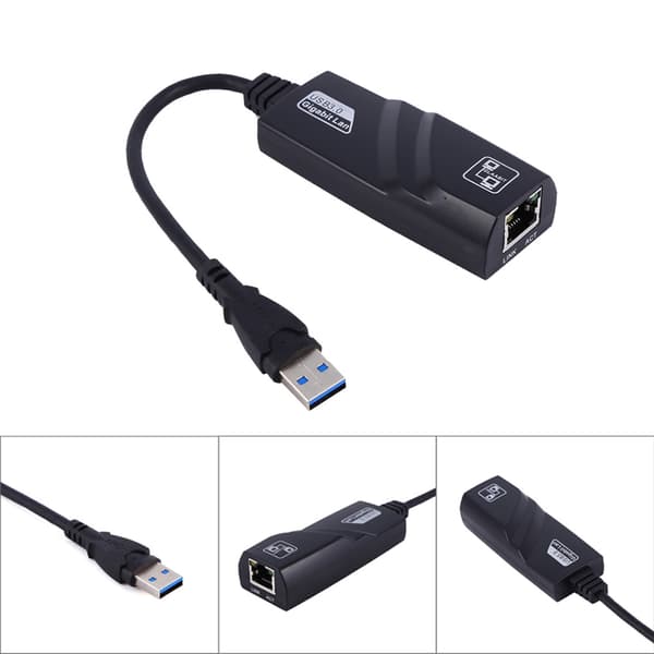 SuperSpeed USB 3.0 til RJ45 Gigabit Ethernet Netværksadapter Kablet LAN til MacBook