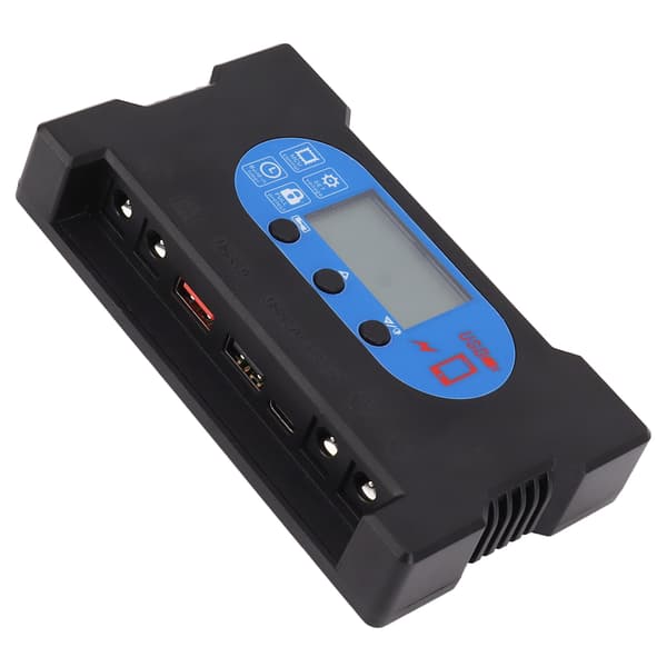 Solarkontroll Dubbel USB Typ C DC Snabbladdning Solcellsladdningsregulator Solpanelregulator 80A