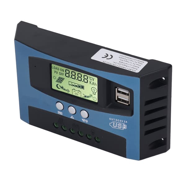 MPPT Solar Charge Controller 80A, 12V/24V Auto, LCD Real-Time Display PV Regulator