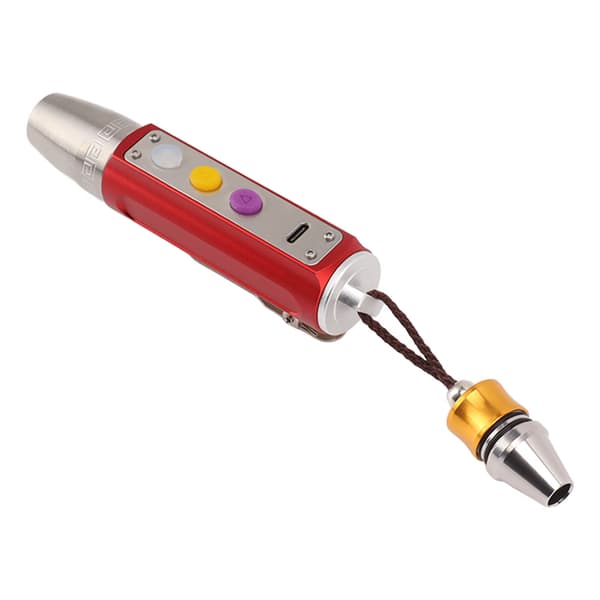 Jade Appraisal Light 3 Light Source Stepless Dimming LED Jade Identification Flashlight for Jewelry Red