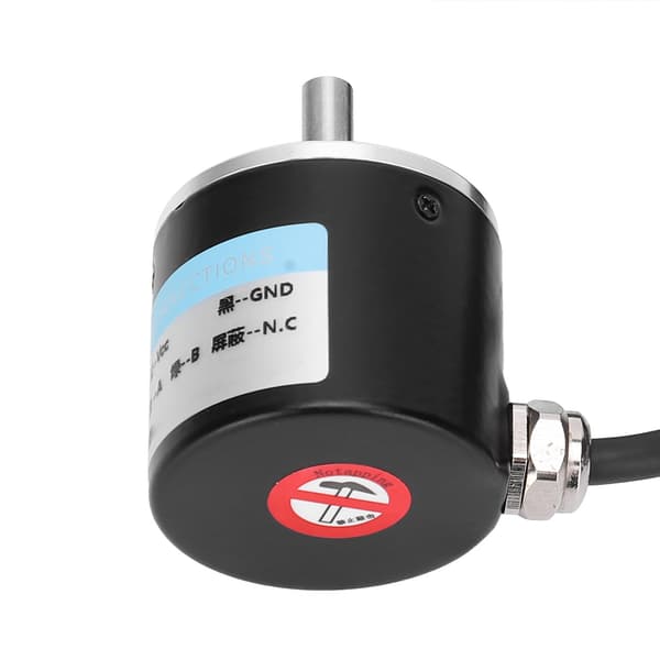 AB 2-faset inkremental encoder 5-24V DC solid aksel, 360P/R roterende sensor til industriel automation