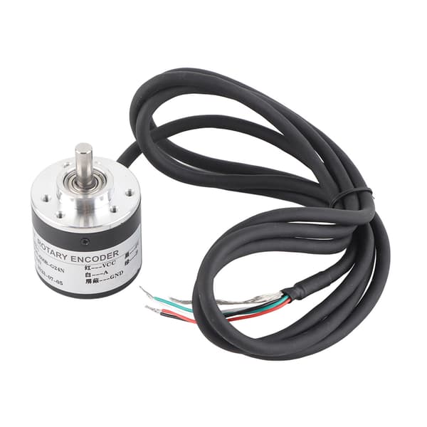 600P/R Magnetoelektrisk Inkrementel Rotationsencoder 5V-24V AB 2-faset Aksel 6mm