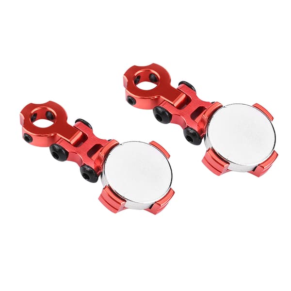 2 stk. modelkøretøjstilbehør Metal magnetisk stealth karosserimontering til RC-bil (rød)
