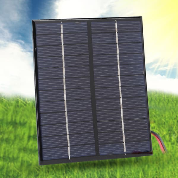 2W 12V solpanel polykristallin kisel DIY bärbar utomhusladdare med klämma