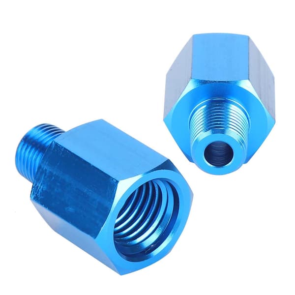 Aluminium NPT Reducer Bøsning M12 til 1/8 Trykmåler Adapter Fitting Eksplosionssikker