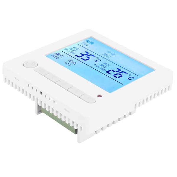 AC220V Intelligent LCD-termostat fläktkonvektor temperaturregulator luftkonditioneringspanelbrytare