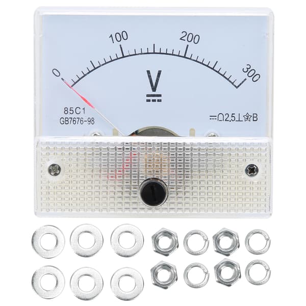 85C1 DC Voltmeter 0-300V, Højpræcisionspanelmåler, Nøjagtig Installationsmåler