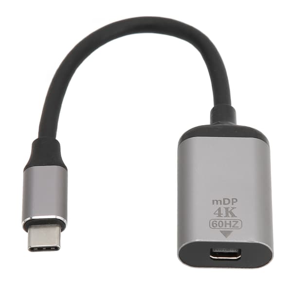 USB C til DisplayPort-adapter 4K 60Hz aluminiumslegering Plug and Play USB C til Mini DP-adapter til bærbar computer, telefon, tablet