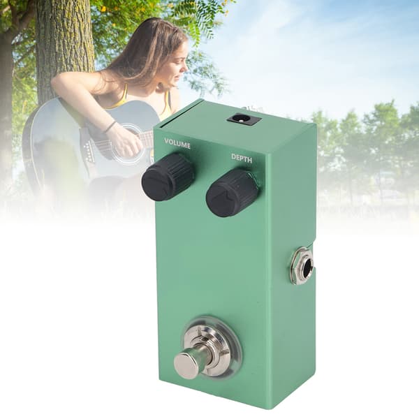 Vibratoeffektpedal Aluminiumlegering Kompakt Rattkontroll Elgitarrpedalbräda DC9V