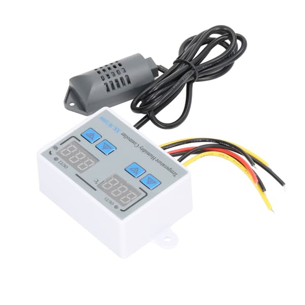 Termostat Digital Temperaturregulator 12V 220W Smart Fuktighetssensorbrytare