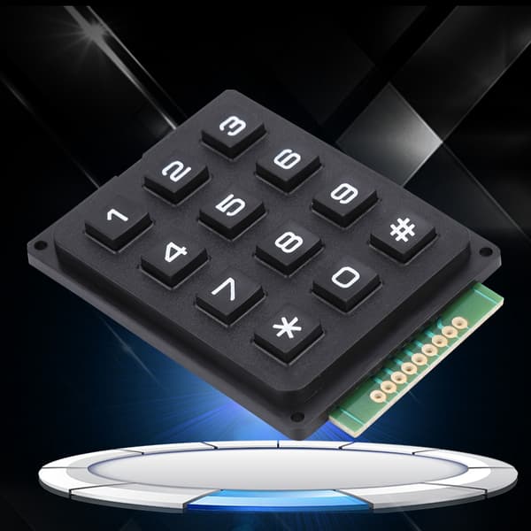 Tangentbordsmoduler med 12 tangenter 3x4 tryckknappar Externt tangentbord för MCU