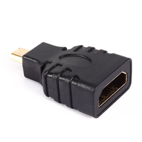 Micro HDMI til HDMI Audio Video Konverter Scaler Adapter til HDTV DVD Smartphone