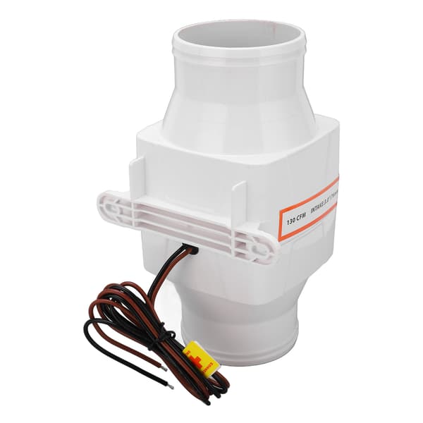 3 tum 12V Inline Länsluftfläkt 130CFM 4 blad Högt luftflöde för Marina Yachter Båtar