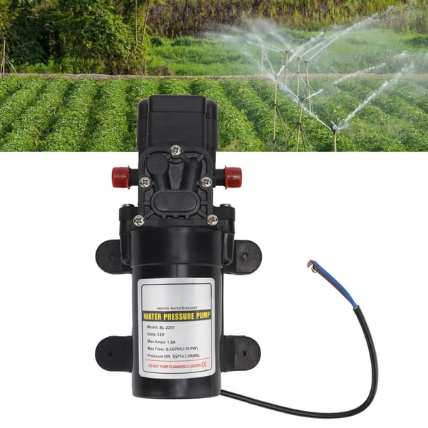 Vattentrycksmembranpump Självsugande membranpump Högtrycksvattenpump för utomhusbruk RL 2201 12V
