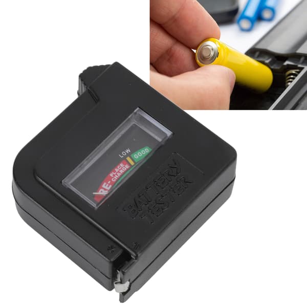 Batterikapacitetstester Højpræcision Digitalt Display Bærbar Batterikontrol til AA AAA D C 9V 1.5V Batteri
