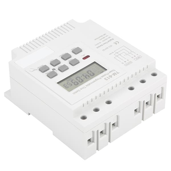 TM-163 Trefas 380V Smart Digital Veckoprogrammerbar Kontroll Strömbrytare