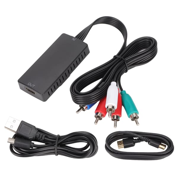 YPbPr-HD Multimedia Interface -sovitinkomponentti 1080P AV-muunnin DVD-HDTV-näytölle