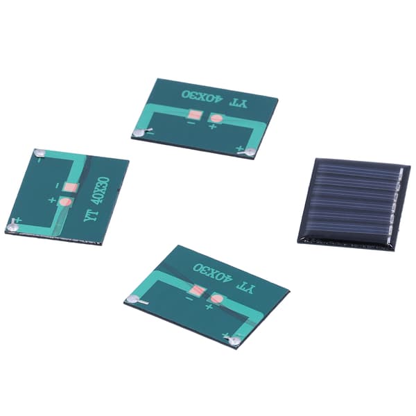 4 st 0,15W 3V solpanel polykisel DIY solcellsladdningsmodul tillbehör 40x30mm