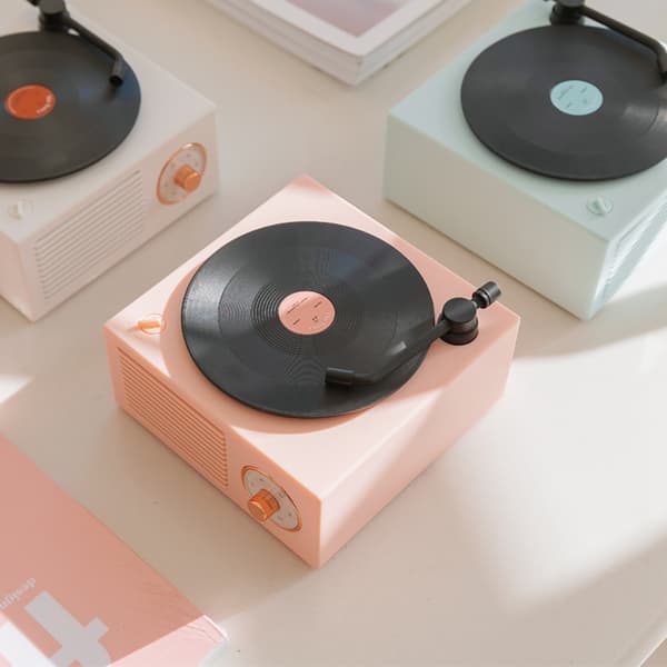 Bluetooth-kaiutin Retro Bluetooth-levysoitin Langaton musiikki minikaiutin
