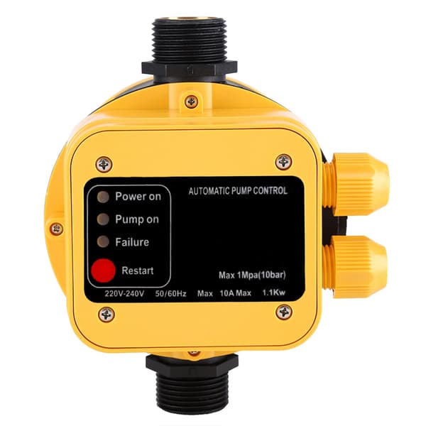 Automatisk tryckregulator för vattenpump med mätare, elektrisk regulator för hemmabruk