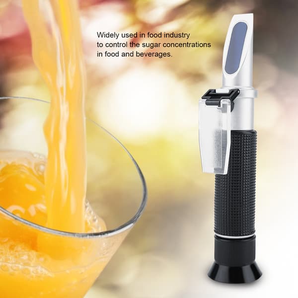 Professionel 0-10% Brix Refraktometer Bærbar Honning Sennep Druemost Sukker Tester