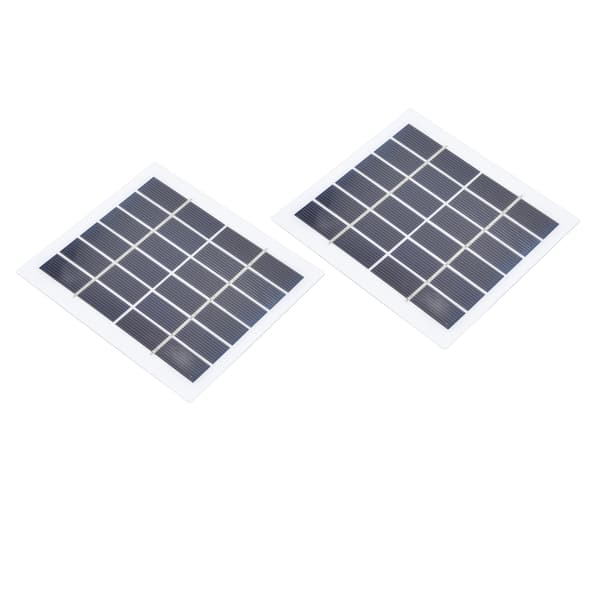 2-pack 2W 6V Mini Solpaneler, Högeffektiva Små Solceller för Hemmabelysningssystem