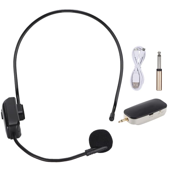 UHF Trådløst Mikrofon Headset Trådløs Mikrofon til Undervisning Møde Turistguide