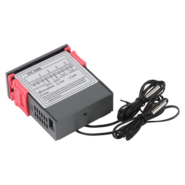 Dobbelt display dobbelt probe termostat controller, 110-220VAC