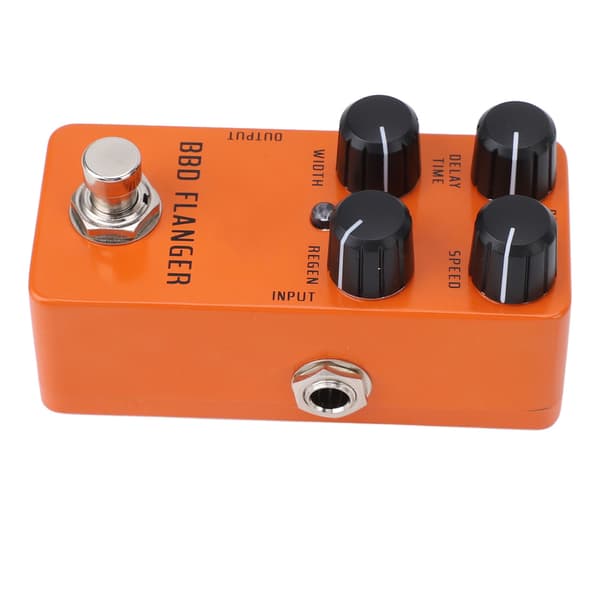 Analog Flanger Pedal Mini Bærbar til Elektrisk Guitar Bas med True Bypass DC9V