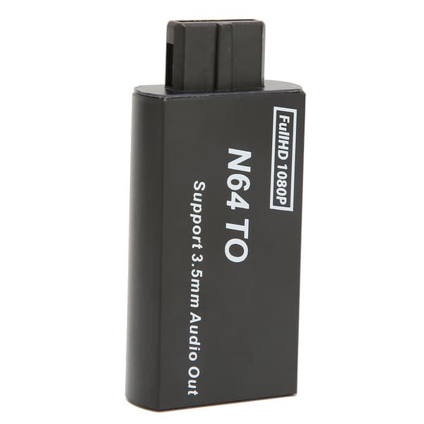 til N64 til HD Multimedia Interface-konverter 1080p understøtter PAL NTSC videospiladapter med 3,5 mm interface