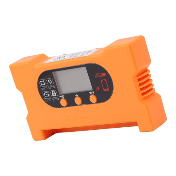 Solladdningsregulator 12V 24V Dubbel USB Typ C Snabbladdning Solpanel Batteriregulator med LCD-display 10A