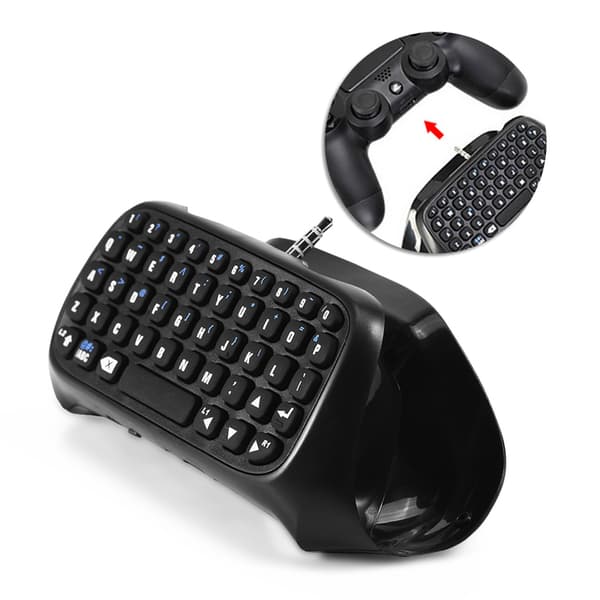 Mini trådlöst Bluetooth-speltangentbord Chatpad för PS4-kontroll