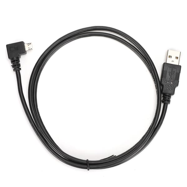 C0402 1M retvinklet Micro USB til USB-tilslutningskabel til dataoverførsel og opladning