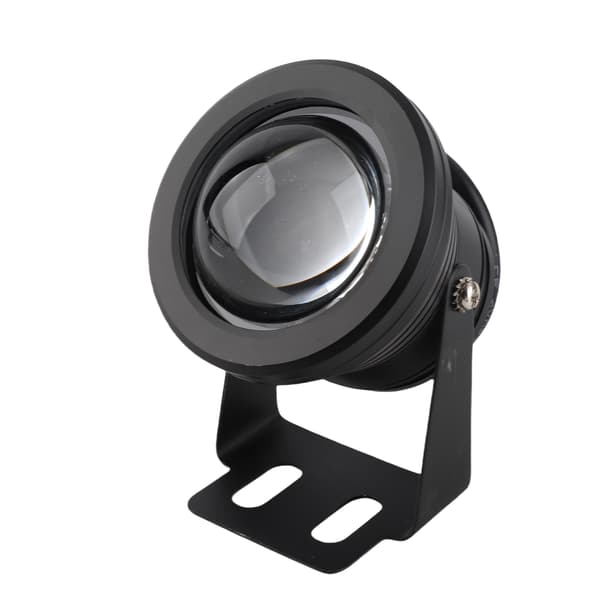 12V 10W RGB Akvarium LED Spotlight Lampe til Fisketank Pool Have Undervands Sort