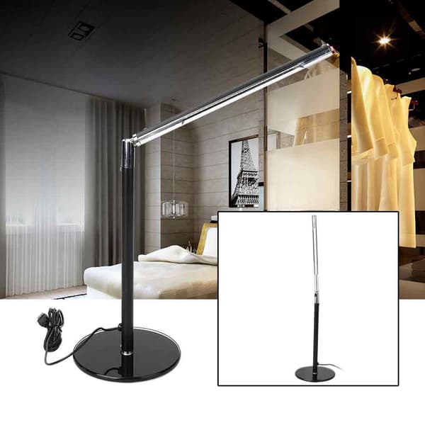 DC5V 4.5W USB-opladning LED-bordlampe Sammenfoldelig skrivebordslampe til soveværelse læsning studier sort
