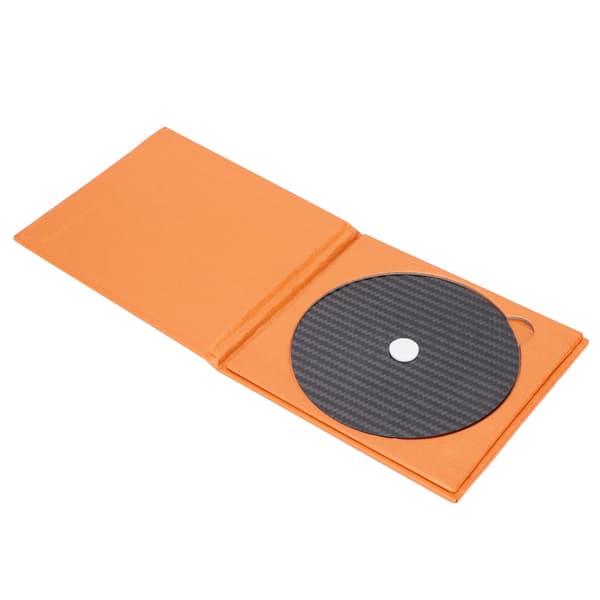 CD DVD Stabilisator Kulfiber 0,2 mm Tuning Måtte Disc Stabilisator til Topbakke Afspiller Sort