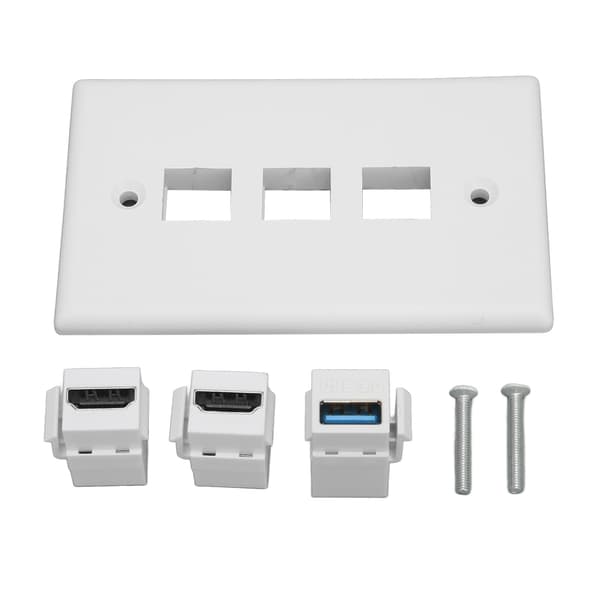 HD Multimedia Interface Ethernet USB Väggplatta 2 Port HD Multimedia Interface Keystone 1 Port USB 3.0 Väggplatta