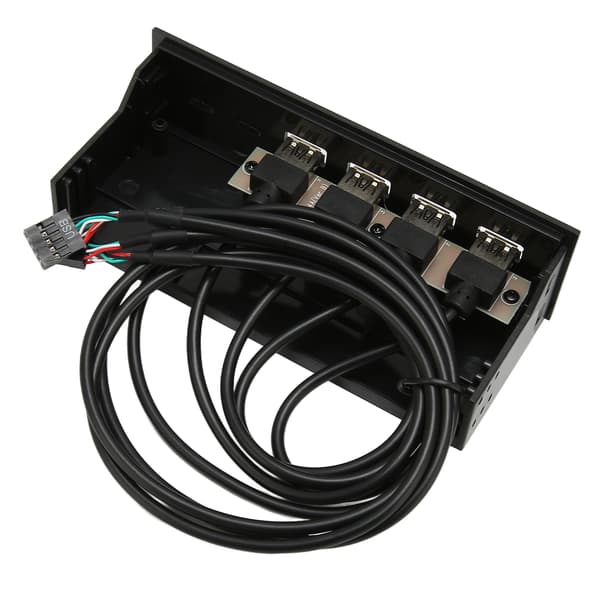 5,25 tommer USB2.0 Hub Frontpanel Multifunktionelt 4 porte 19-pin optisk drev frontpanel til 5,25 tommer PC computerkabinet