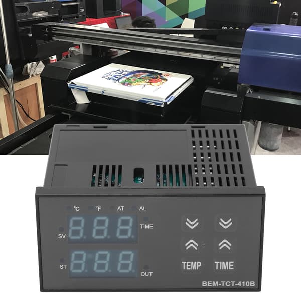 BERM Digital temperaturregulator Kit K-typ termostat 100-240V för värmepress