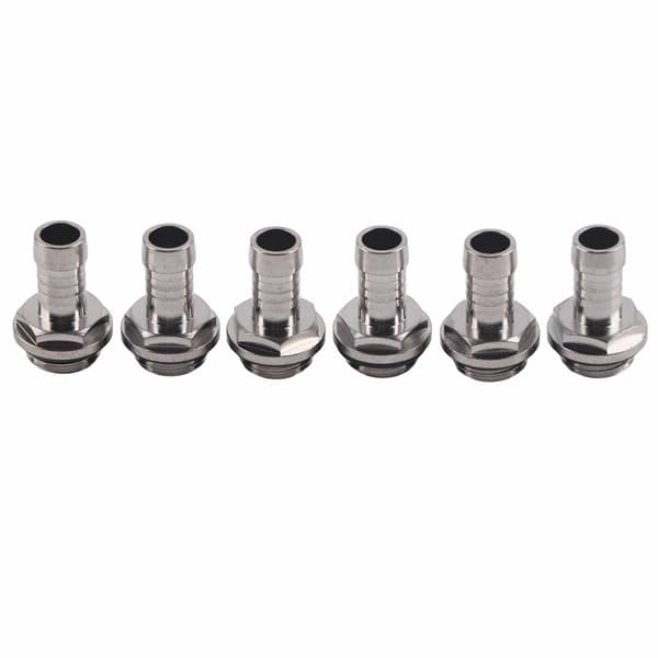 6 STK PC Vandkøling TwoTouch Fitting G1/4 Gevind Barb Stik til Rør 9.2mm